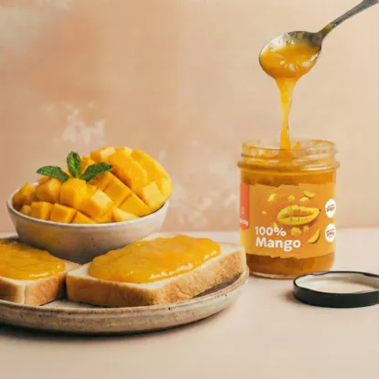 100% Mango bez přidaného cukru s extra kousky ovoce 6 x 200 g