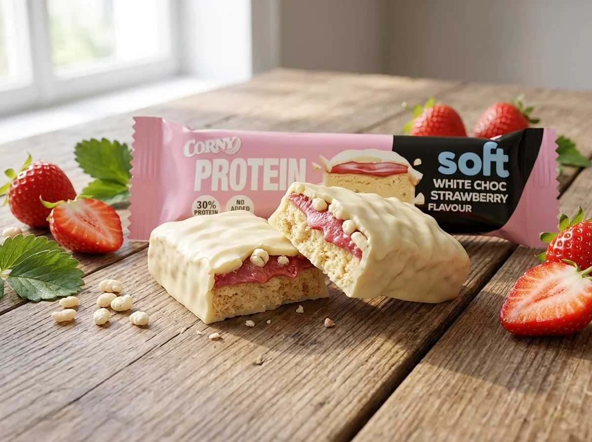 proteinová tyčinka jahoda
