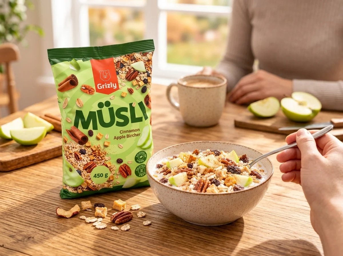 snídaně s müsli