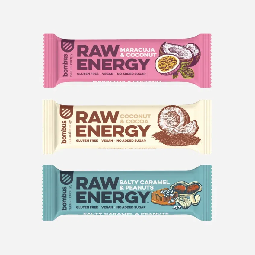 Akční balení RAW ENERGY 2+1 zdarma 12 x 3 tyčinek