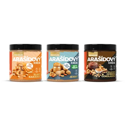Arašídový krém jemný premium 6 x 250 g