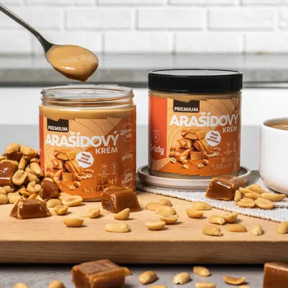 Arašídový krém slaný karamel premium