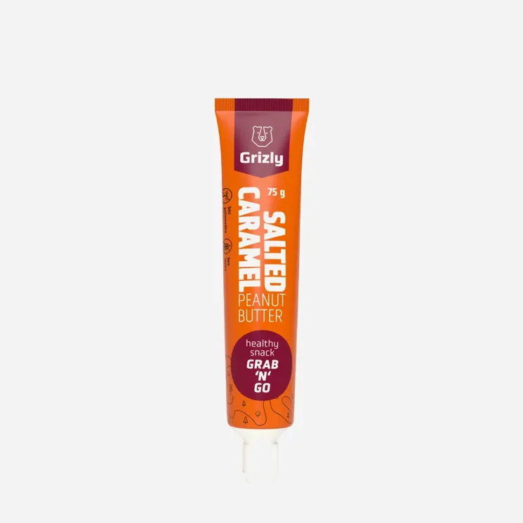 Arašídový krém slaný karamel v tubě 4 x 75 g