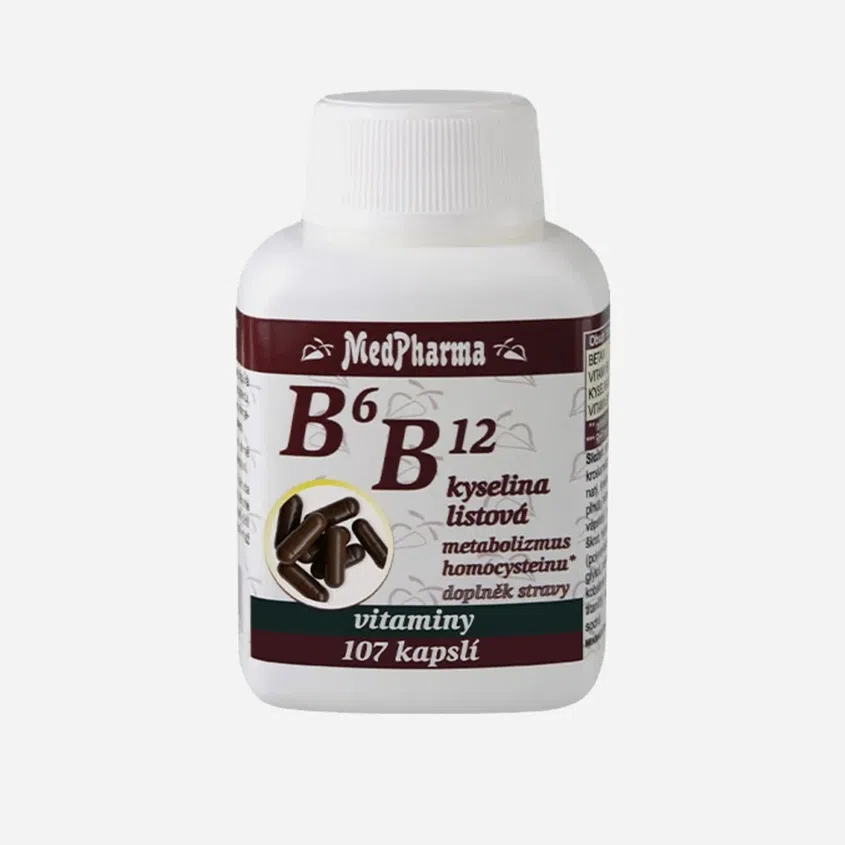 B6, B12 a kyselina listová 107 tablet 6 x 107 tablet