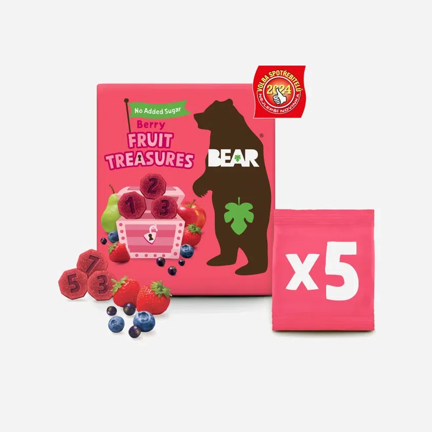 Bear Fruit Treasures Berry jahoda a borůvka