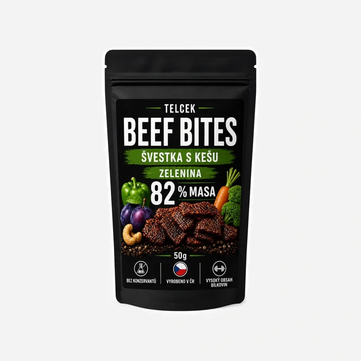 Beef bites sušená zelenina