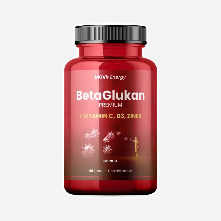 BetaGlukan 350 mg + Vitamin C, D3, Zinek PREMIUM