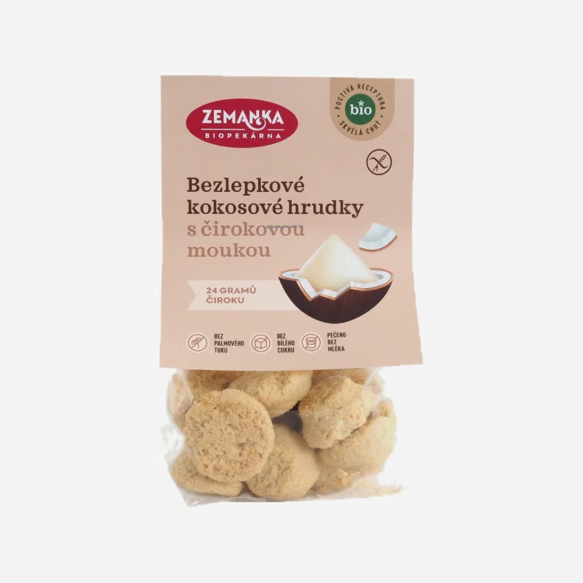 Bezlepkové čirokové sušenky kokosové BIO 6 x 100 g