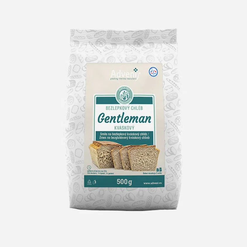 Bezlepkový chléb Gentleman kváskový 6 x 500 g