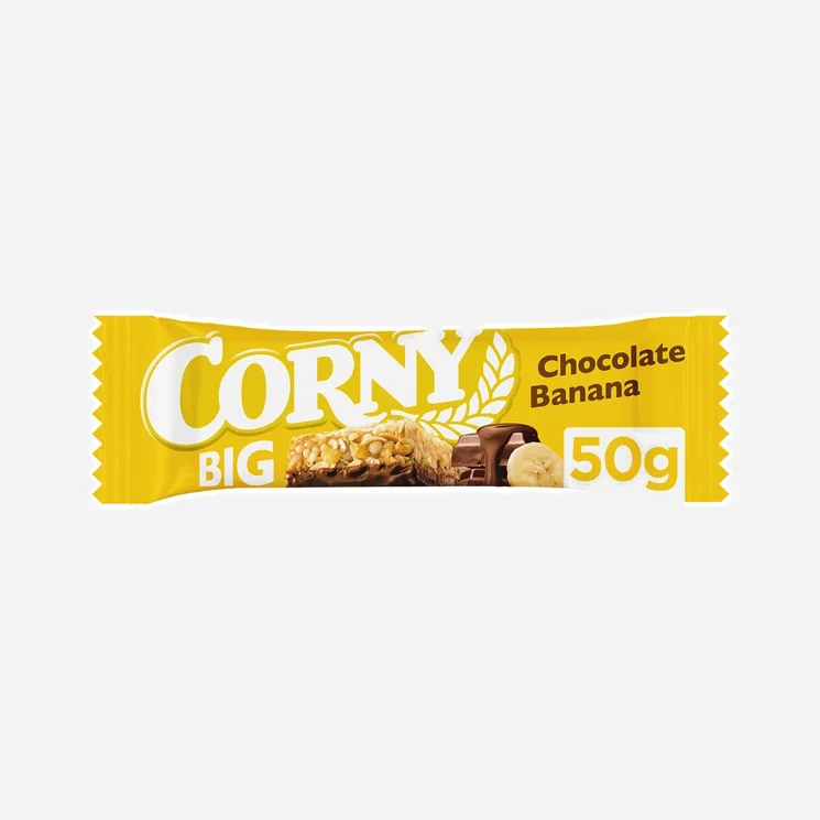 Big cereální tyčinka banán v mléčné čokoládě