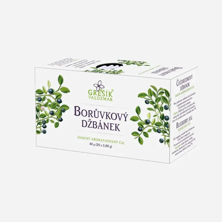 Borůvkový džbánek ovocný čaj 20 sáčků 6 x 40 g