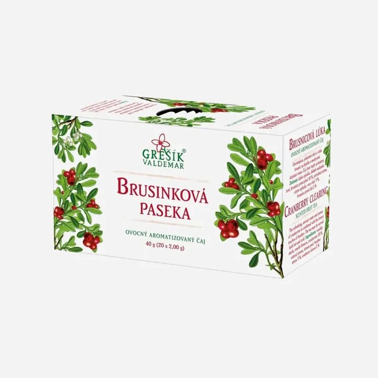 Brusinková paseka ovocný čaj 20 sáčků 6 x 40 g