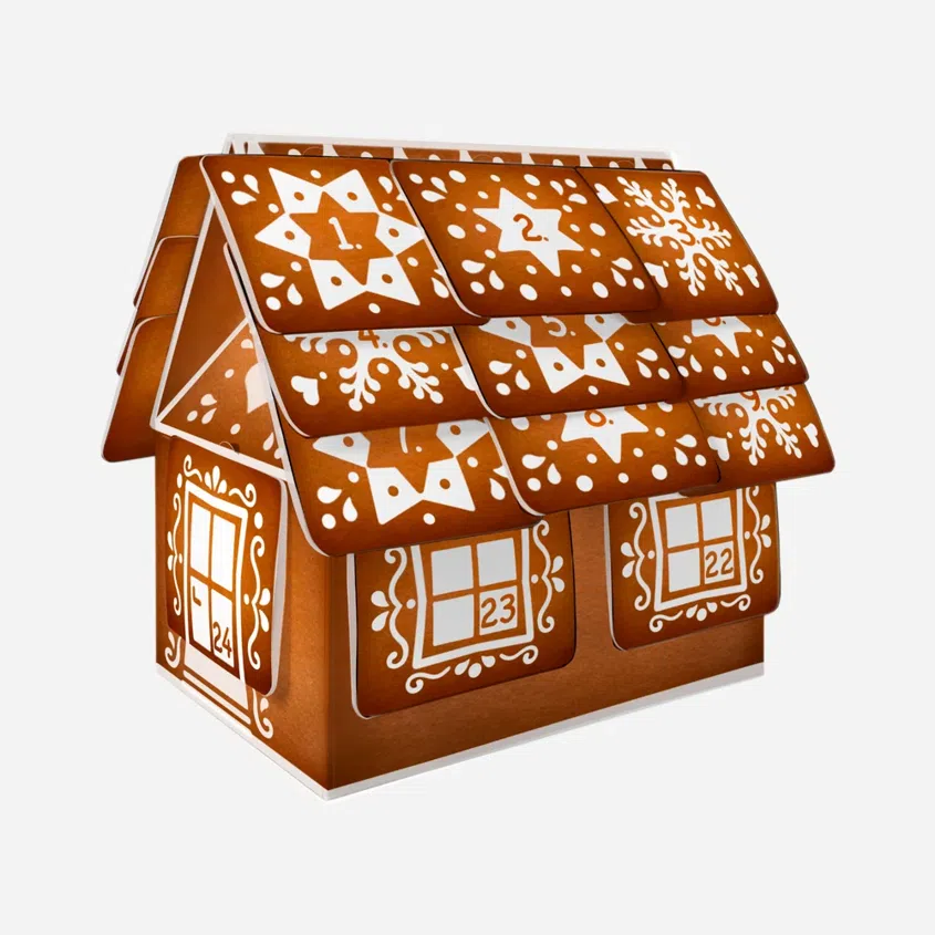 Bylinný adventní kalendář chaloupka