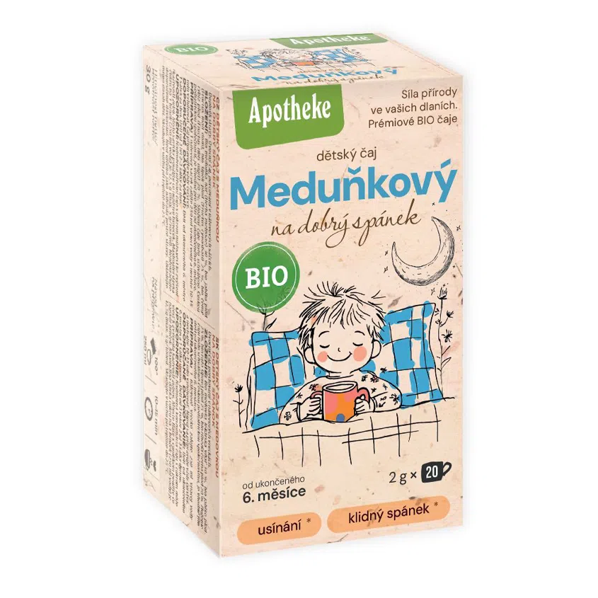 Čaj dětský meduňkový na dobrý spánek BIO 6 x 20 sáčků