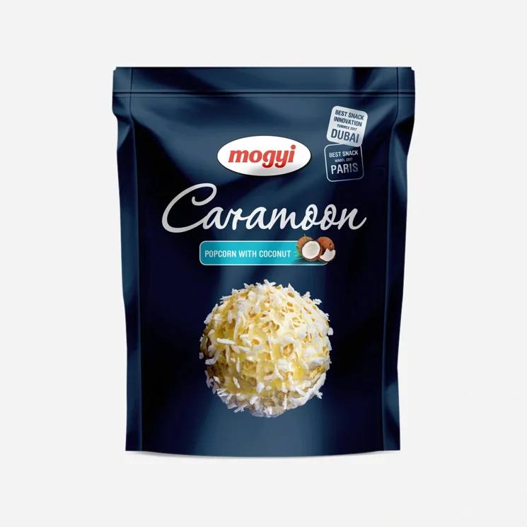 Caramoon popcorn se strouhaným kokosem