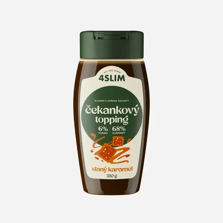 Čekankový topping slaný karamel