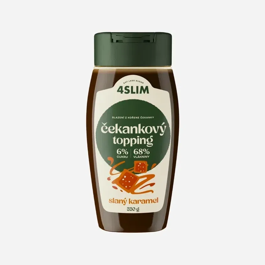 Čekankový topping slaný karamel