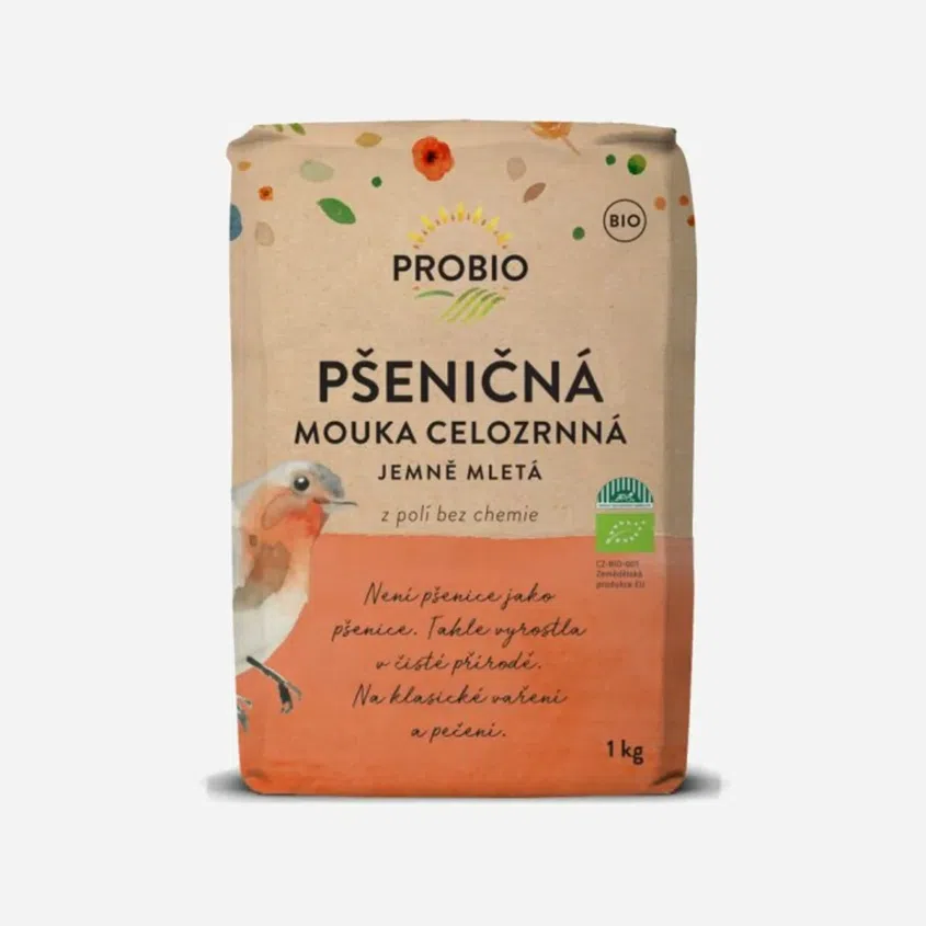 Celozrnná mouka pšeničná (jemně mletá)