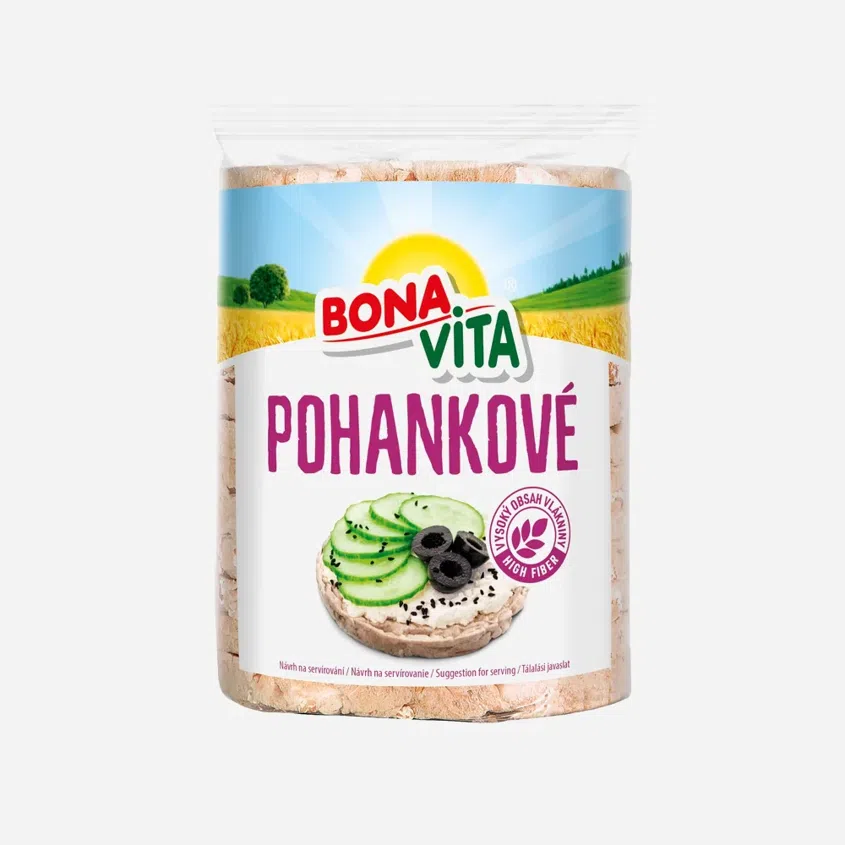Celozrnné pohankové chlebíčky s mořskou solí 6 x 80 g