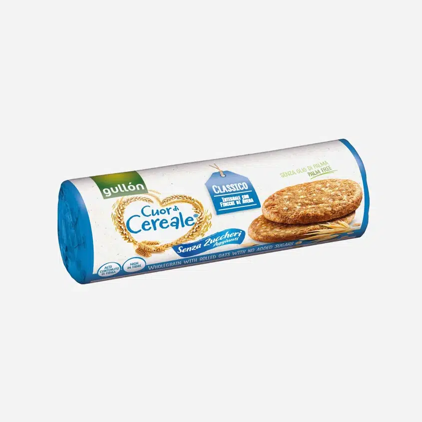 Celozrnné sušenky Cuor di cereale, bez přídavku cukru 6 x 280 g