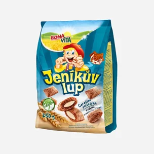 Cereální polštářky s náplní Jeníkův lup vanilkový 6 x 250 g