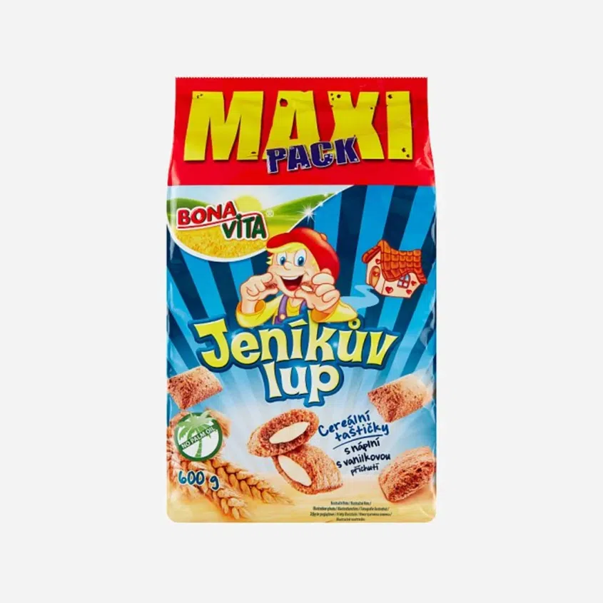 Cereální polštářky s náplní Jeníkův lup vanilkový 6 x 600 g