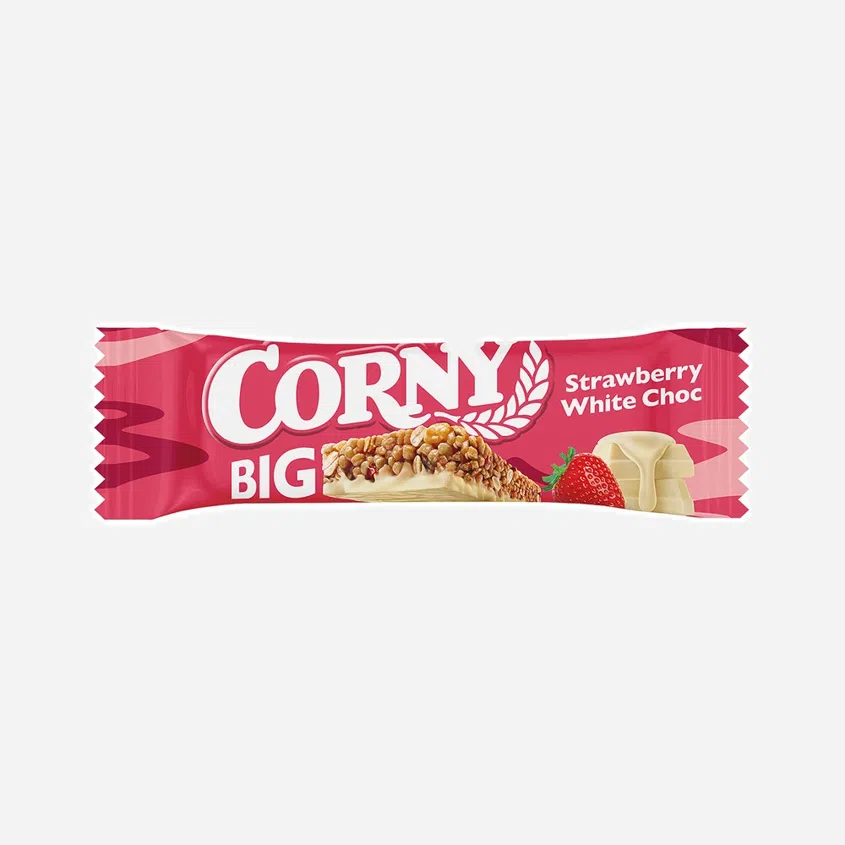 Cereální tyčinka Jahoda-Bílá čokoláda