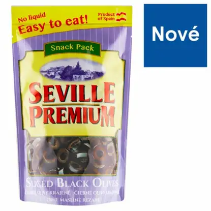 Černé olivy bez pecky krájené 6 x 75 g