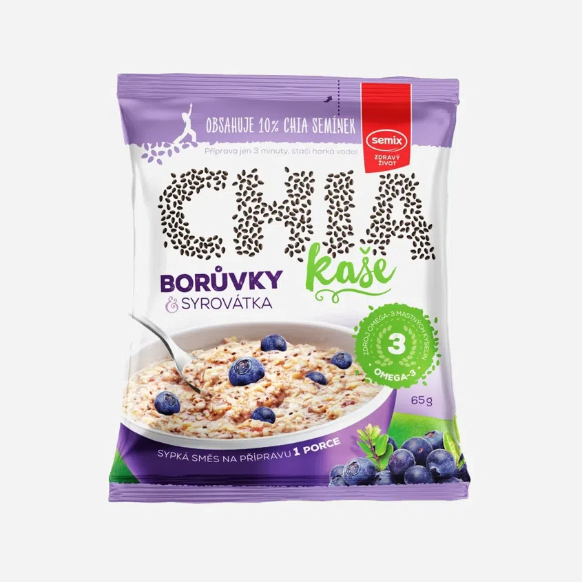 CHIA KAŠE borůvky a syrovátka