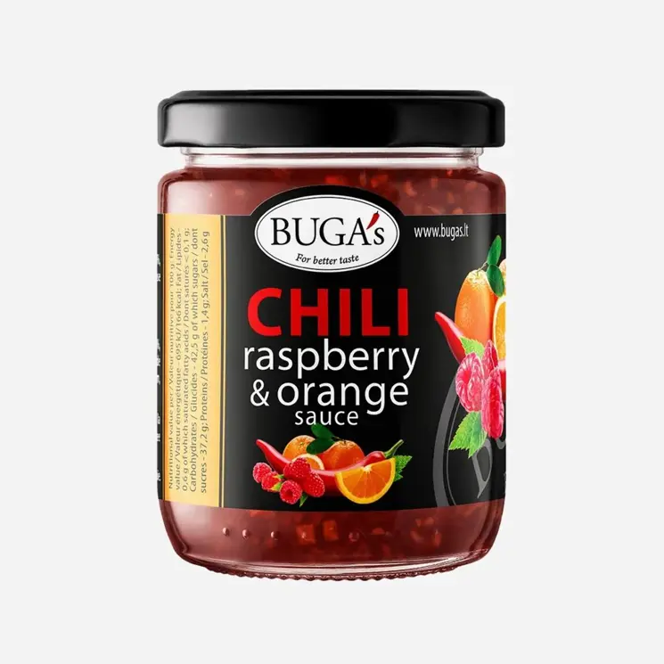 Chilli omáčka s malinami a pomerančem 6 x 170 g
