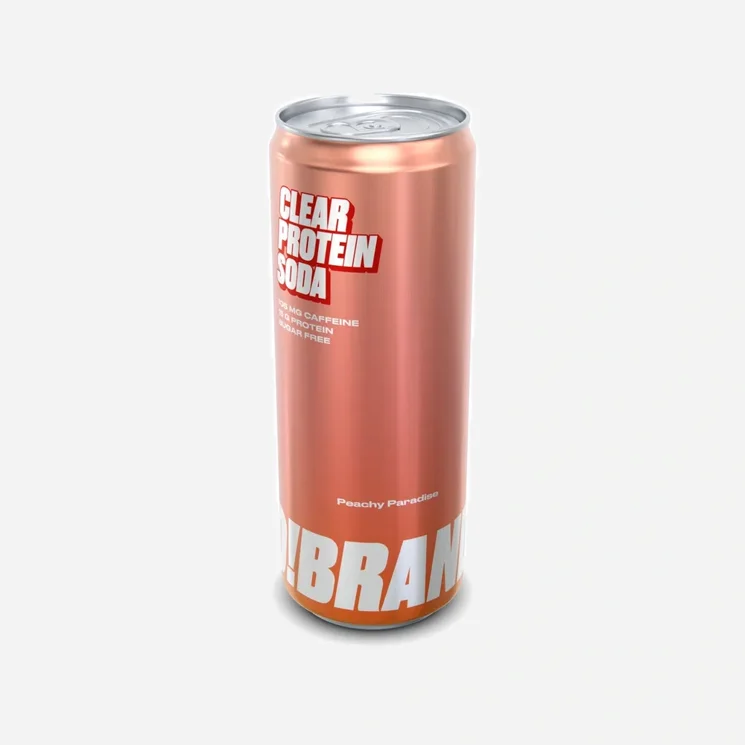 Clear protein soda peachy paradise 12 x 330 ml