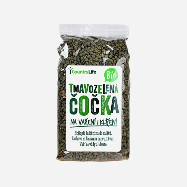 Čočka tmavozelená  BIO 6 x 500 g