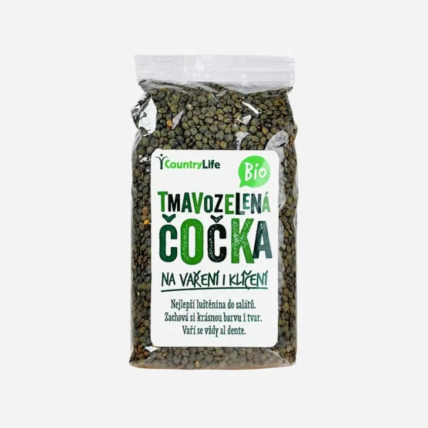 Čočka tmavozelená  BIO