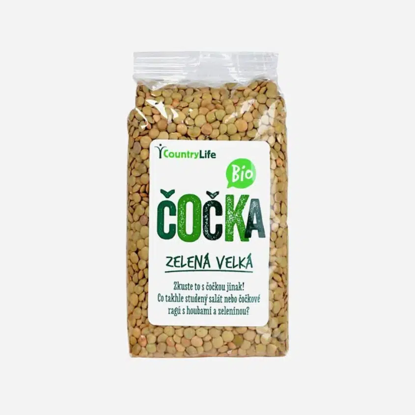 Čočka zelená velká BIO 6 x 500 g
