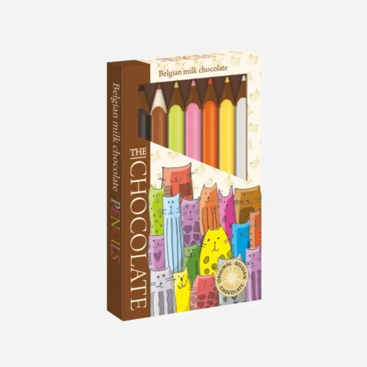 Čoko pastelky mléčné - motiv kočky - expirace 13.11.2026