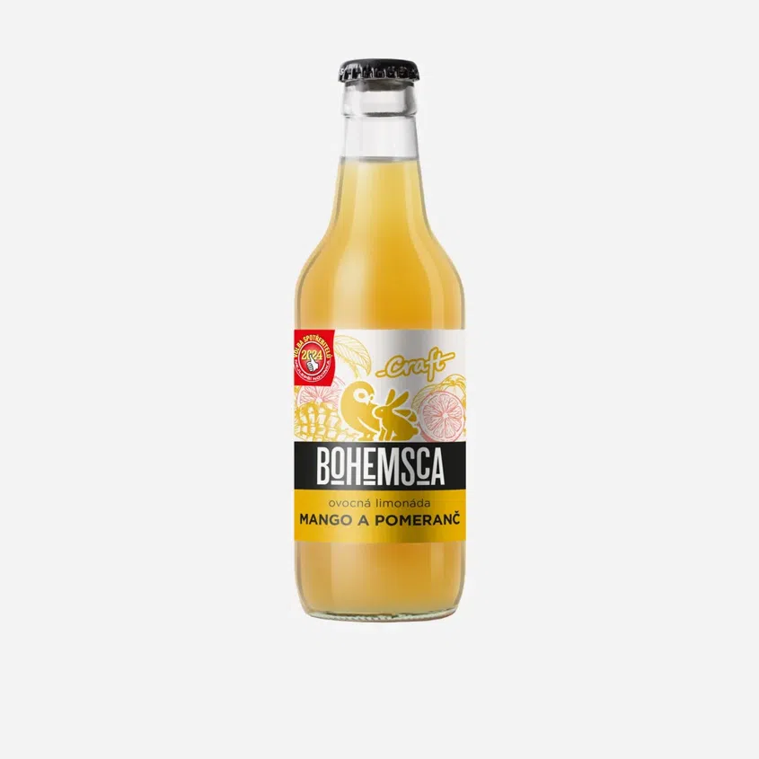 Craft limonáda mango a pomeranč sklo 12 x 330 ml