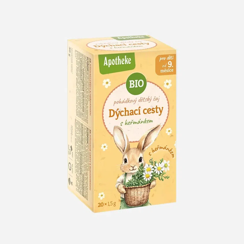 Dětský čaj Dýchací cesty s heřmánkem BIO