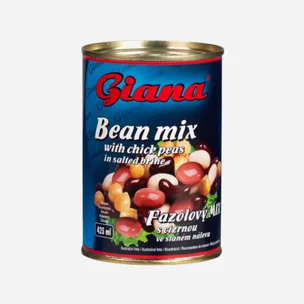 Fazolový mix s cizrnou ve slaném nálevu 6 x 425 ml