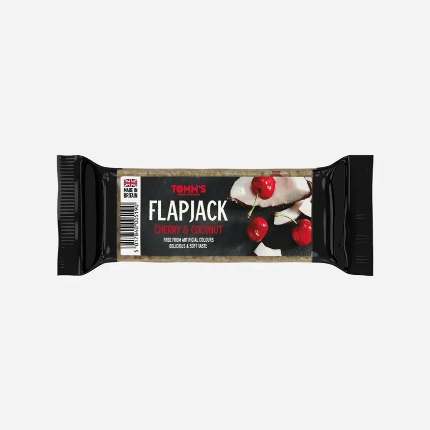 Flap Jack Tomm's Cherry and Coconut 12 x 100 g