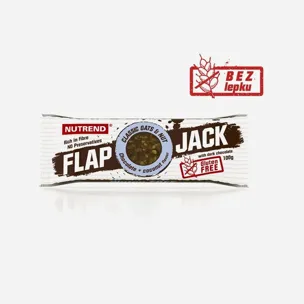 Flapjack Gluten Free  - čokoláda +kokos s hořkou čokoládou