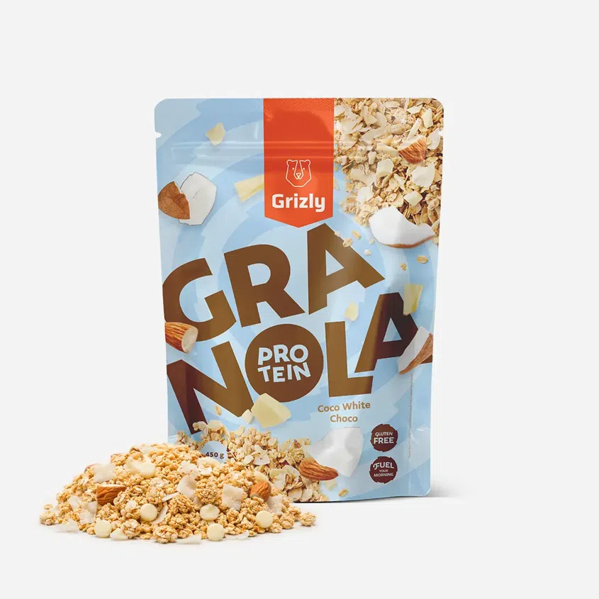 Granola s proteinem bílá čokoláda a kokos 6 x 450 g