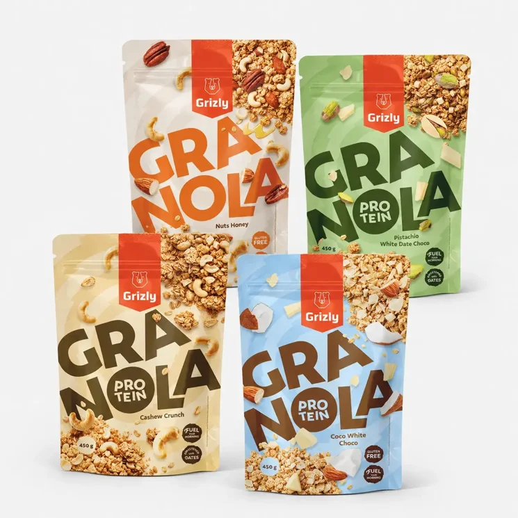 Granola set Ořechové ráno (4 x 450 g)