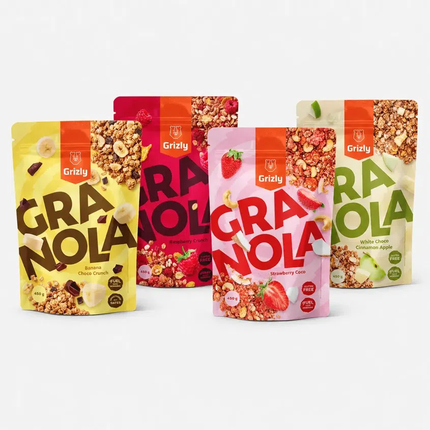 Granola set Ovocné ráno (4 x 450 g)