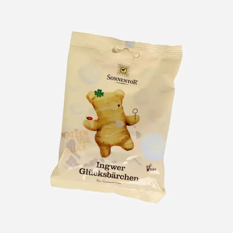 Gumoví medvídci se zázvorem Štěstí bio 6 x 100 g