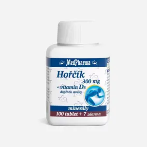 Hořčík 300 mg + vitamin D3 107 tablet