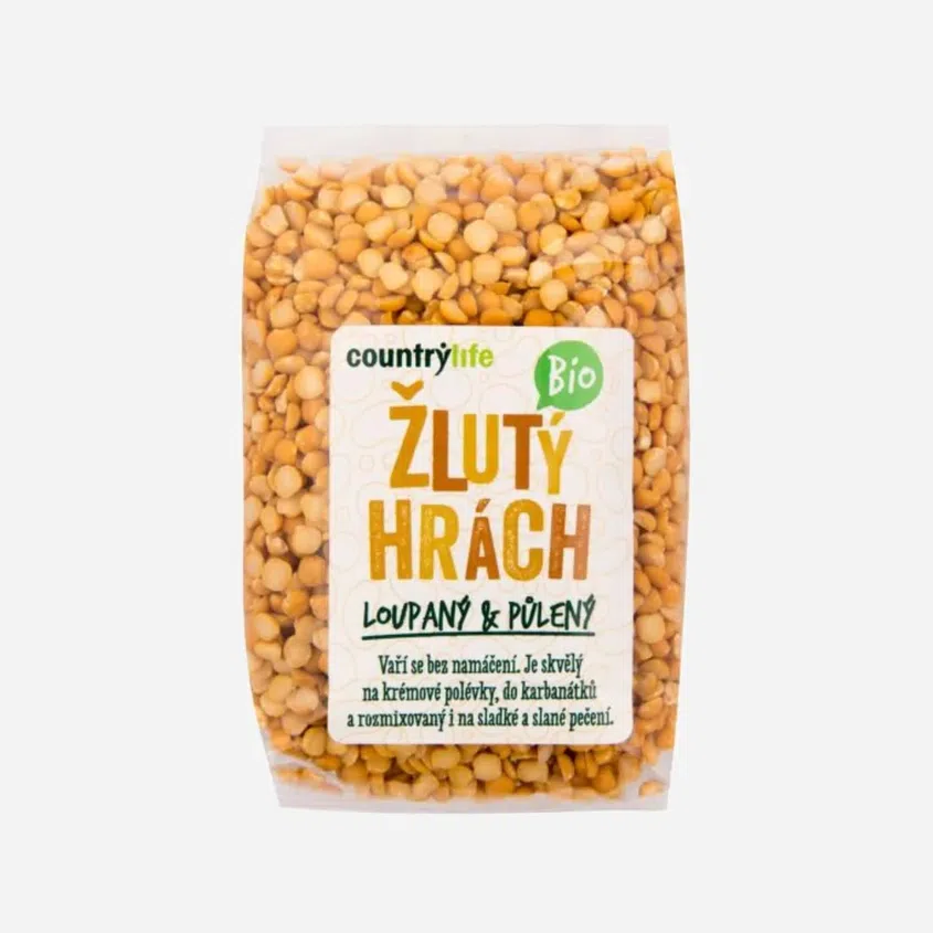 Hrách žlutý půlený BIO 6 x 500 g