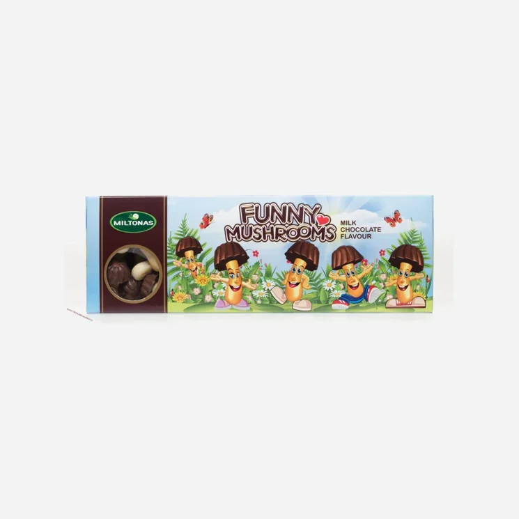 Hříbečky z mléčné čokoládové polevy a sušenky 6 x 170 g