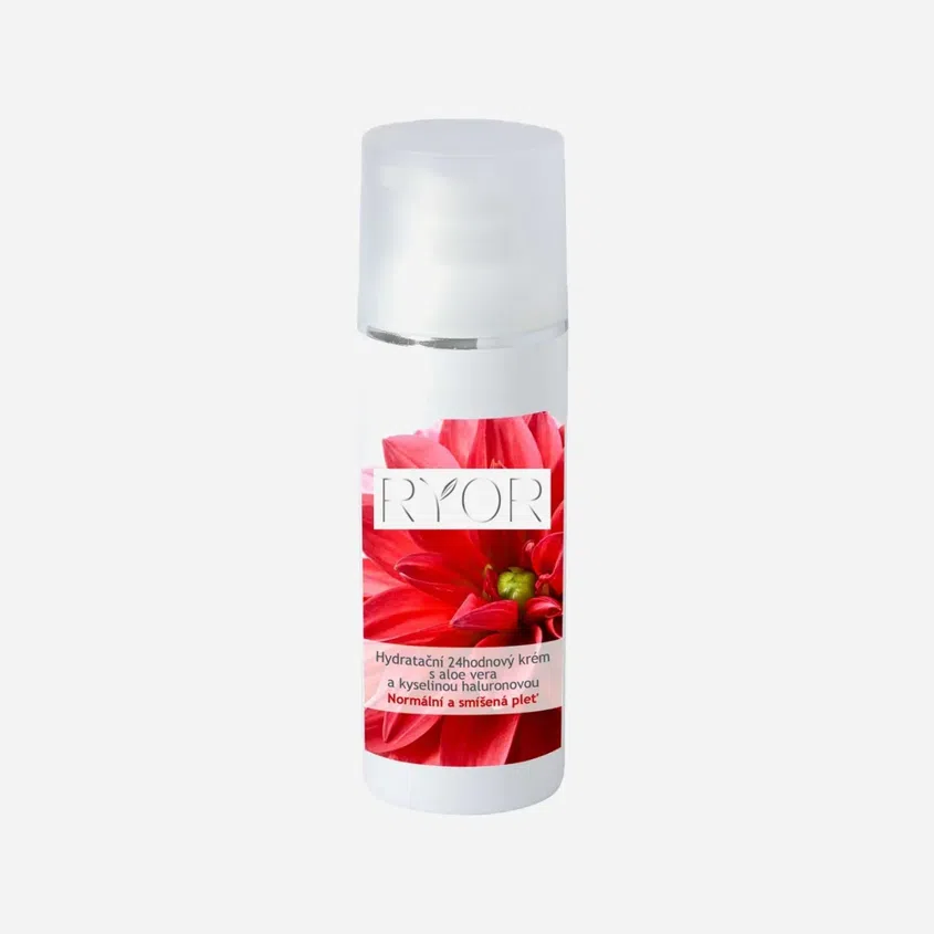 Hydratační 24hodinový krém s aloe vera a kyselinou hyaluronovou 6 x 50 ml