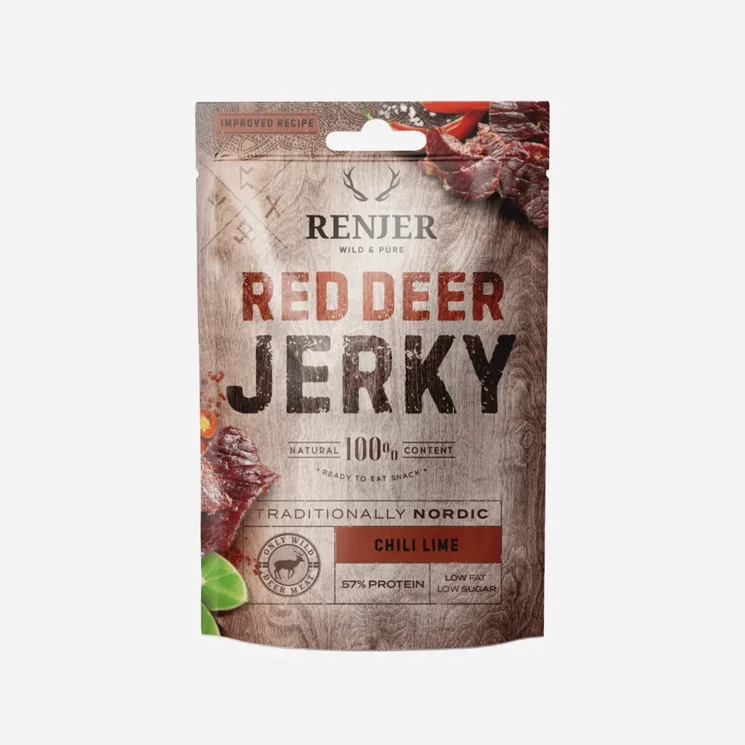 Jelení jerky chilli a limeta 6 x 25 g