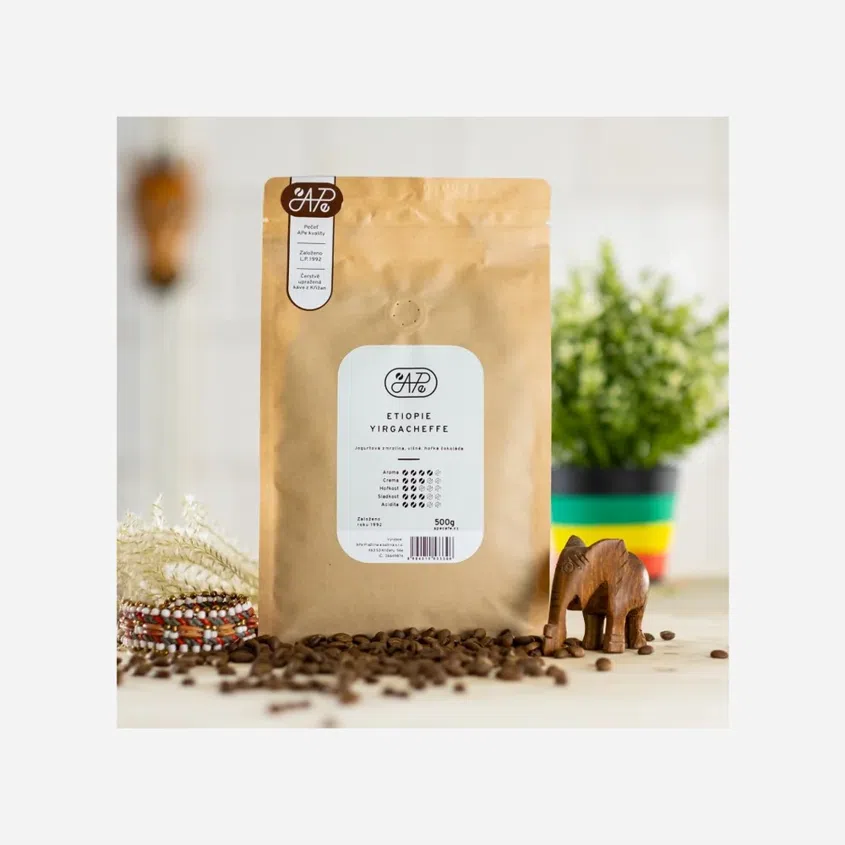 Káva Etiopie Yirgacheffe Grade 6 x 250 g
